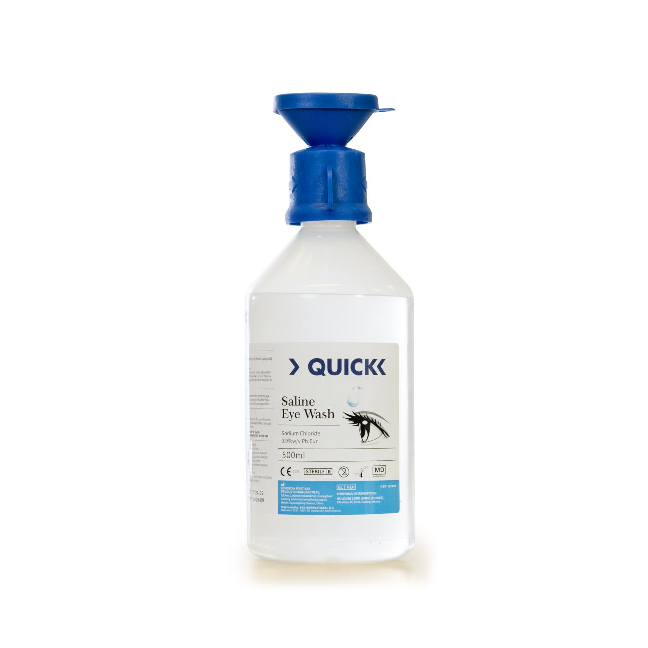 Quick Eyewash Oogspoelfles 500 Ml (incl. Oogbadje)