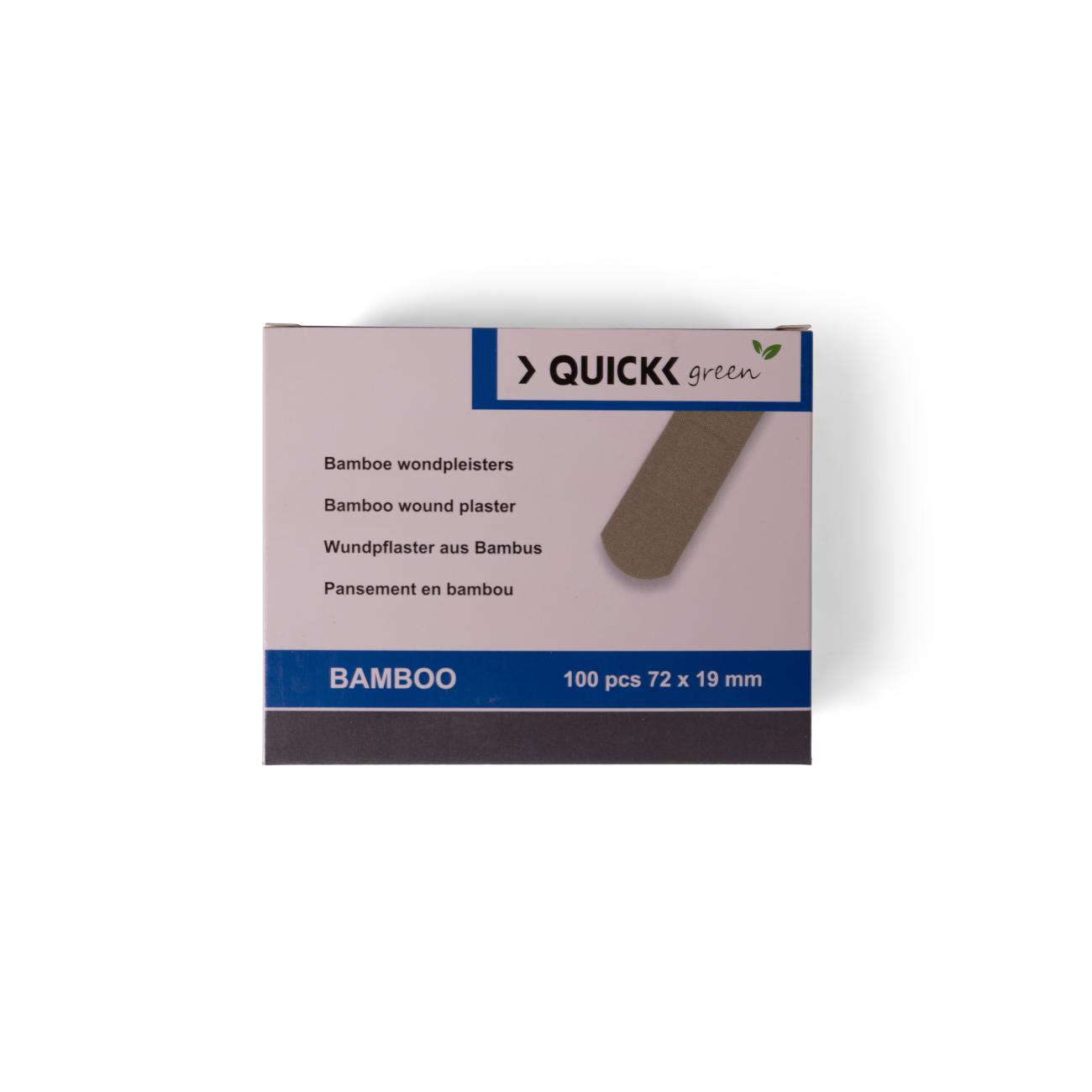 Quick Green Bamboo Pleisters 19 X 72 Mm (100 Stuks)