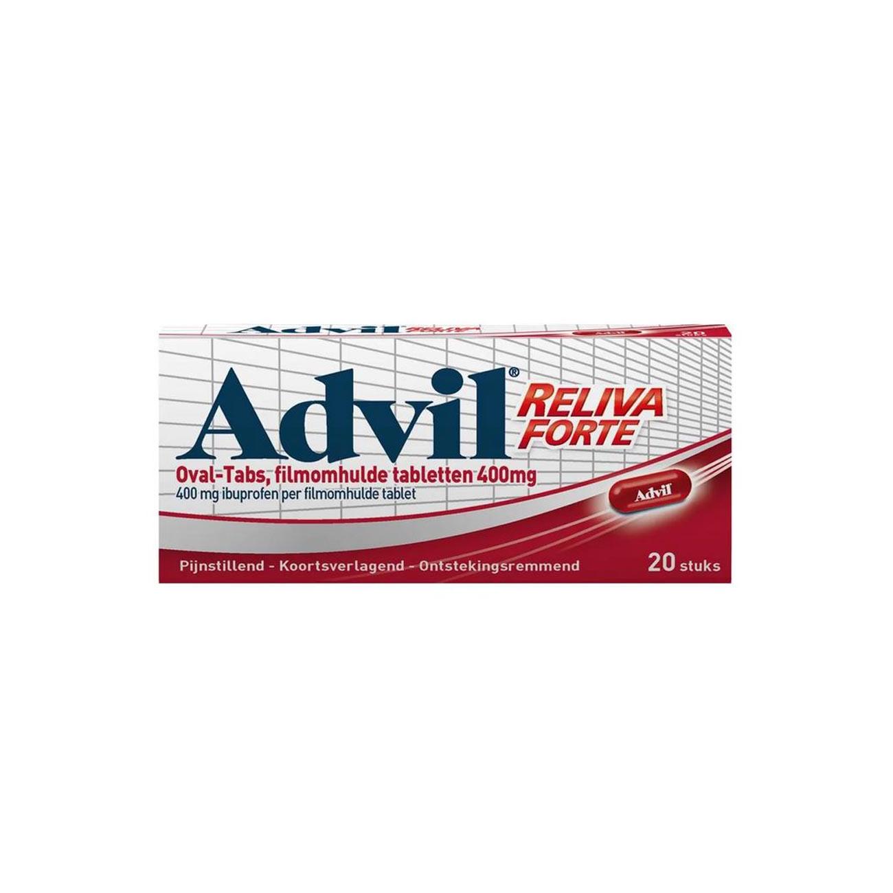 Advil 400 mg ovale tabletten (20 stuks)