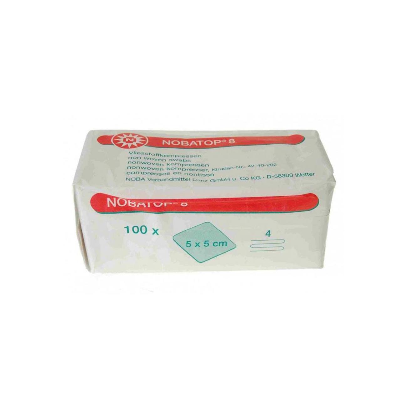 Nobatop non woven gazen 5 x 5 cm (100 stuks)
