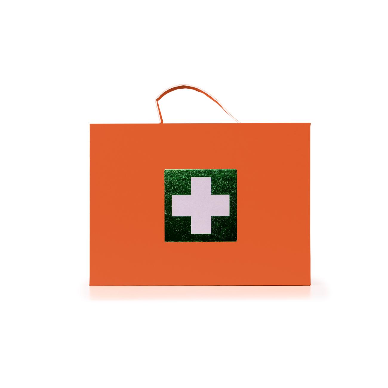 Quick Green Verbandtrommel klein FSC karton oranje B vulling - Afbeelding 3