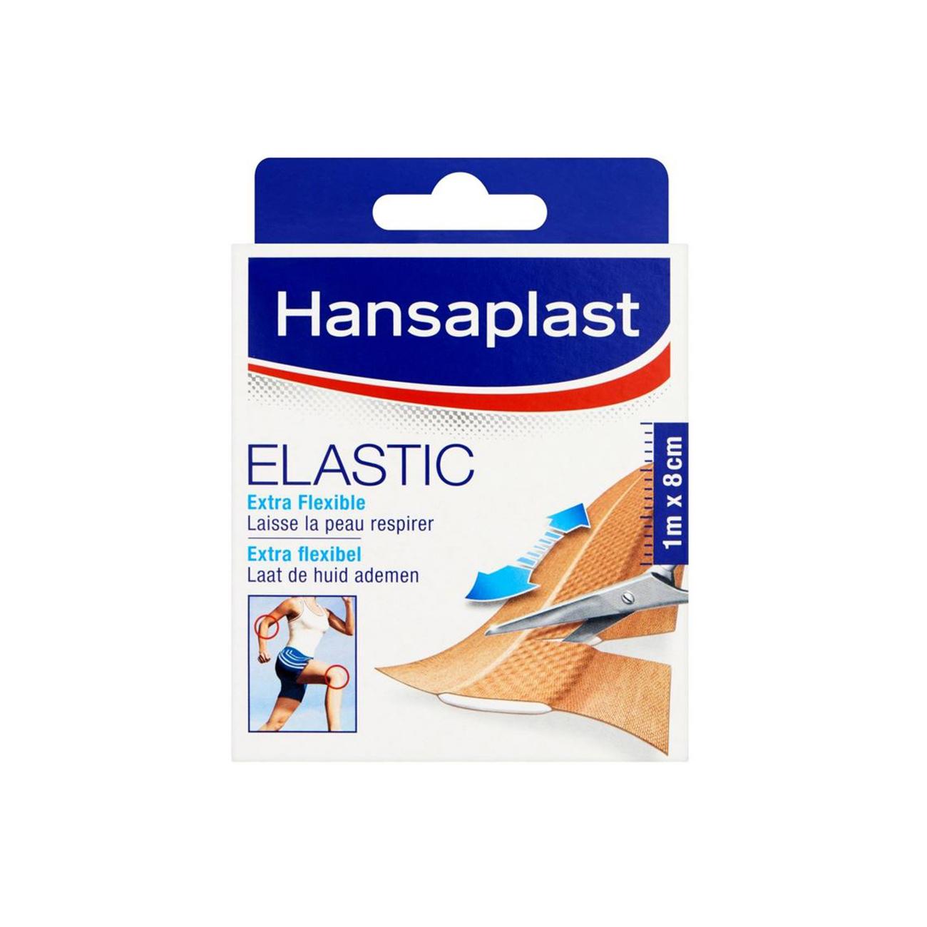 Hansaplast pleister Elastic 8 cm x 1 m