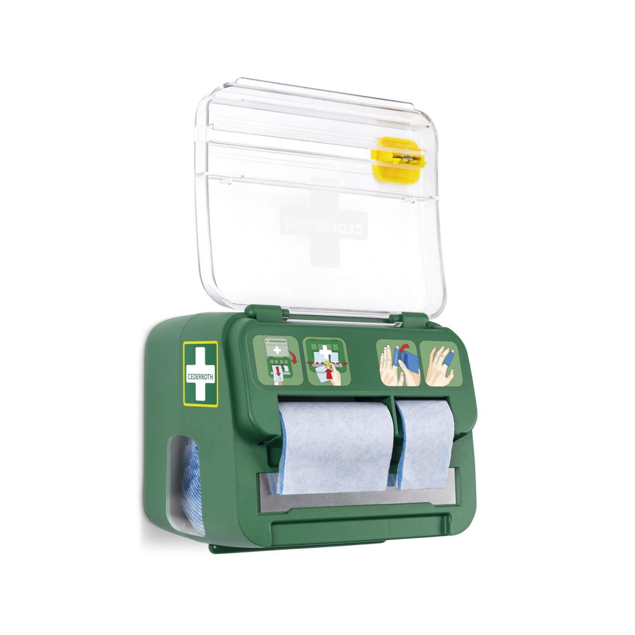 Cederroth soft foam dispenser gevuld met 1x blue 6 cm x 4,5m - Afbeelding 2