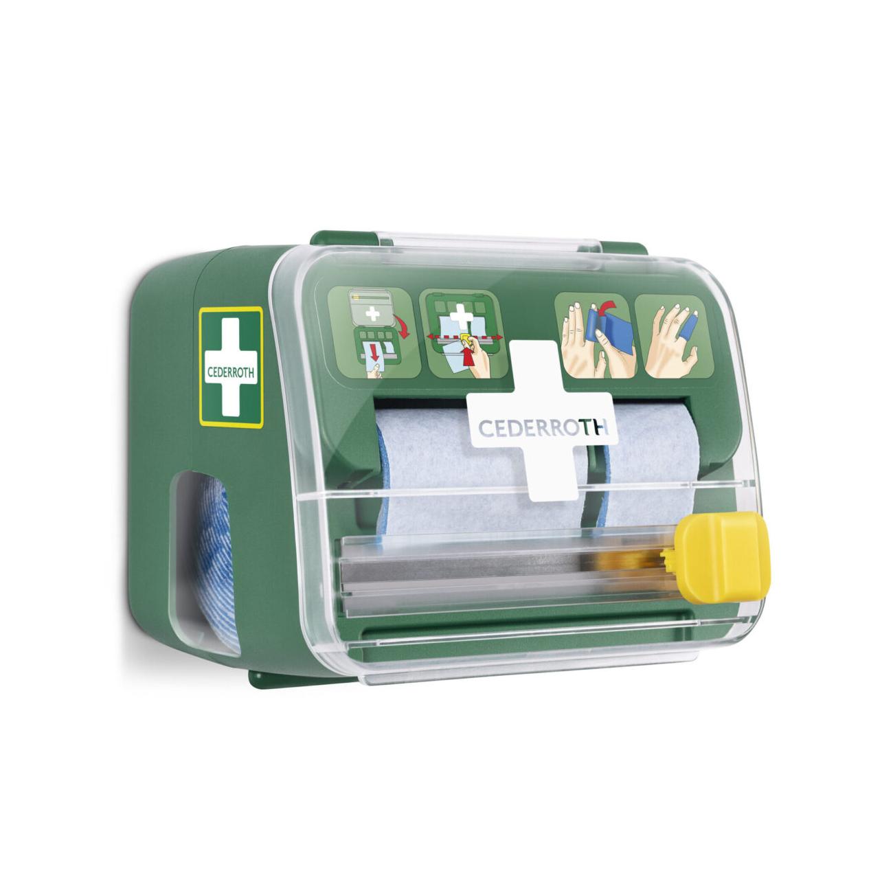 Cederroth soft foam dispenser gevuld met 1x blue 6 cm x 4,5m