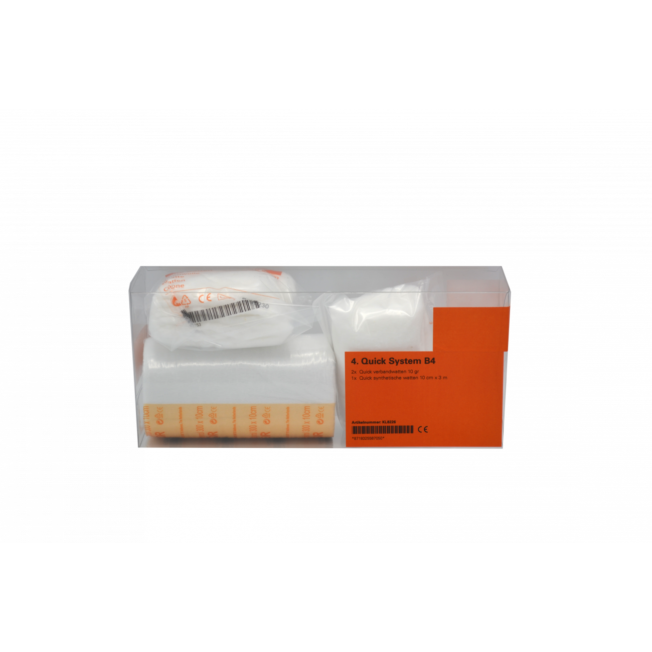 Quick System module B4 oranje t.b.v. verbandkoffer KL8222