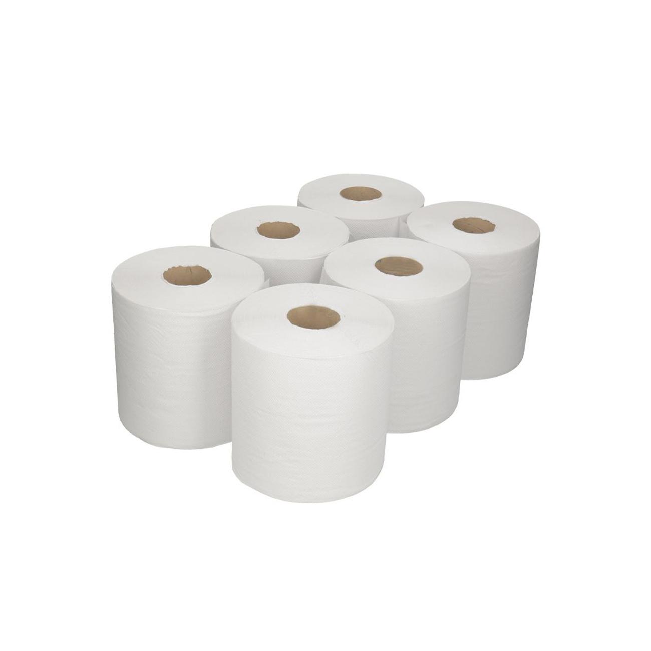 Midi Rol Euro standaard recycled naturel wit 300m a 6 rol