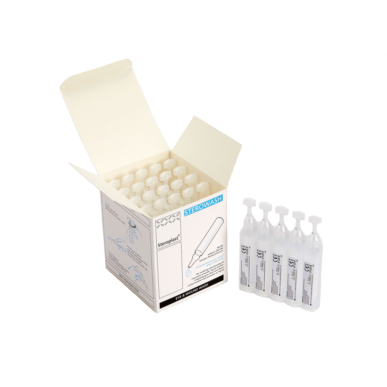 Steri wash oogspoelampul 25 x 20 ml steriel
