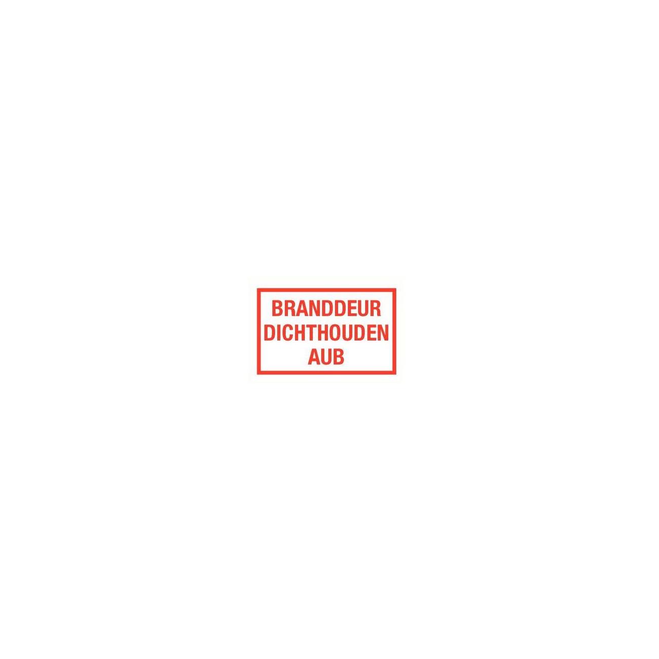 Pictogram bord Branddeur dichthouden 250x400mm