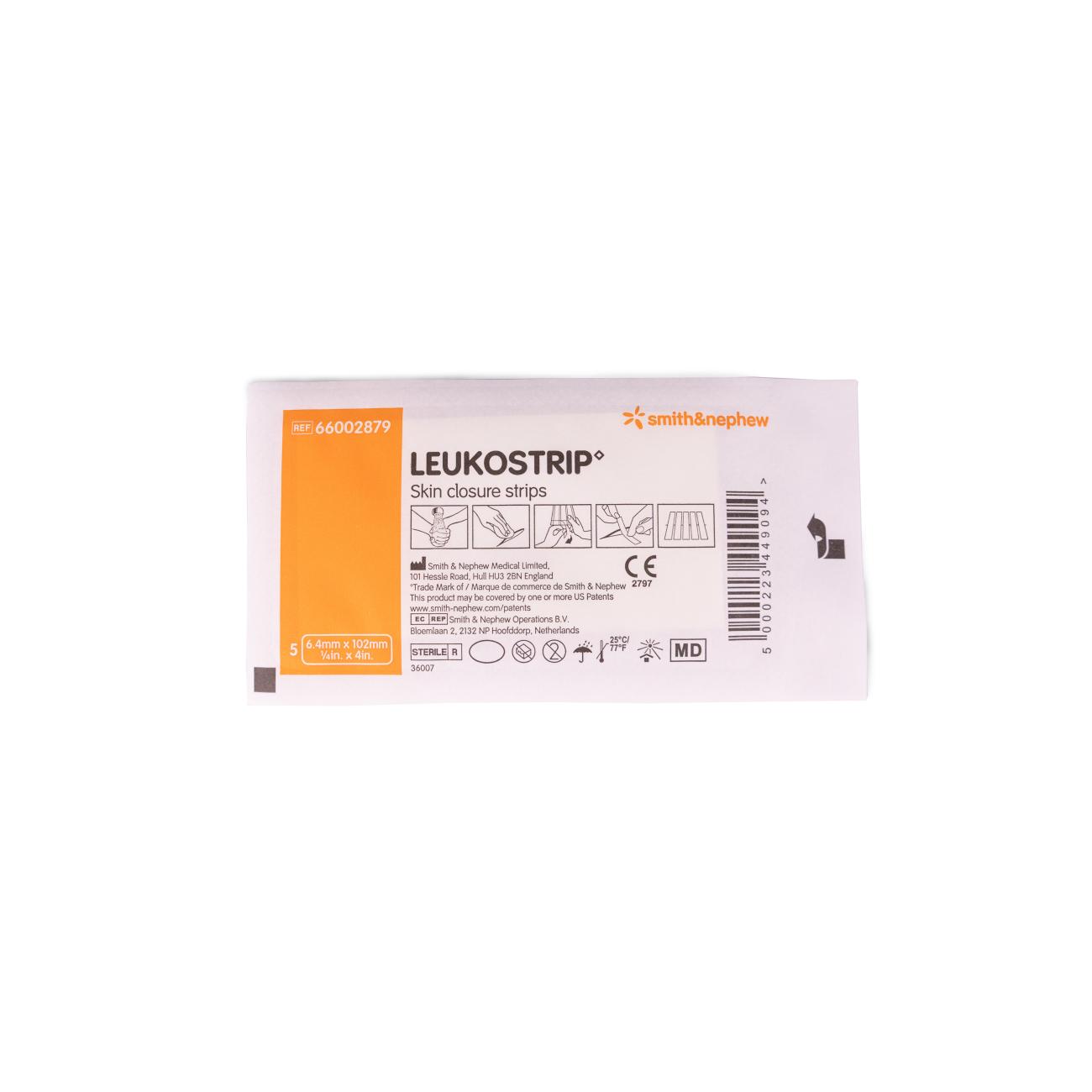 Leukostrip 6,4 x 102 mm (5 stuks)