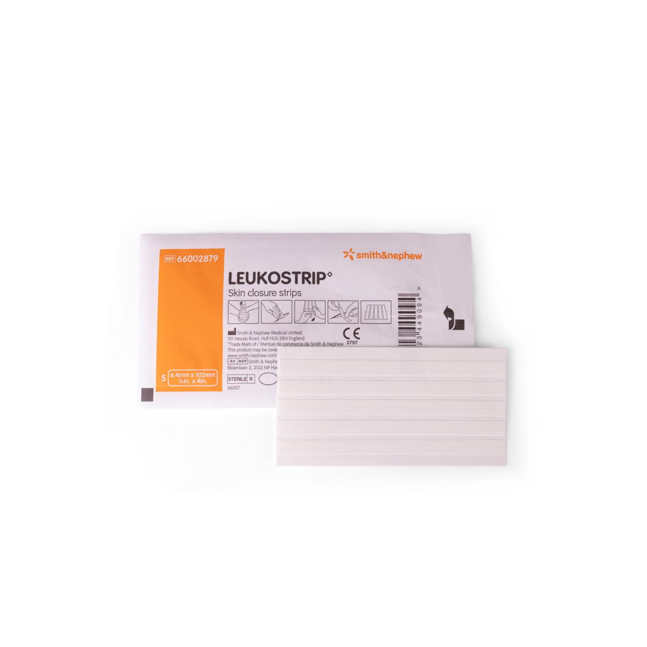 Leukostrip 6,4 x 102 mm (5 stuks) - Afbeelding 2