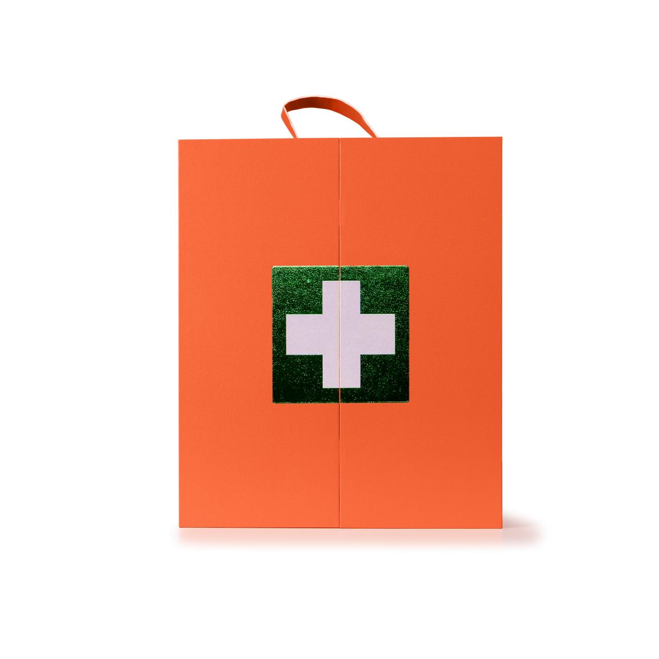 Quick Green Verbandtrommel FSC karton oranje OK vulling - Afbeelding 2