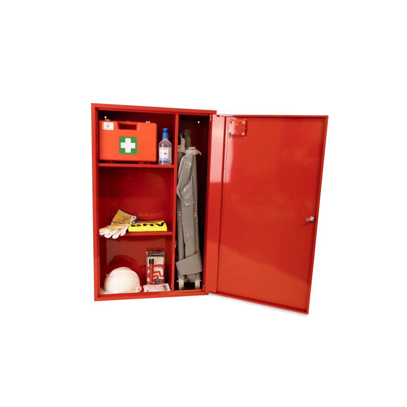 Quick BHV Kast 112 X 68,6 X 25 Cm Rood Gevuld