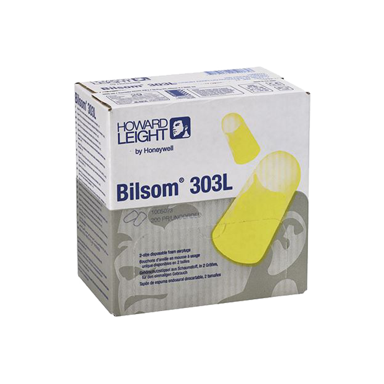 Honeywell Bilsom 303L doos a 200 paar, zacht foam oorplug - Afbeelding 2