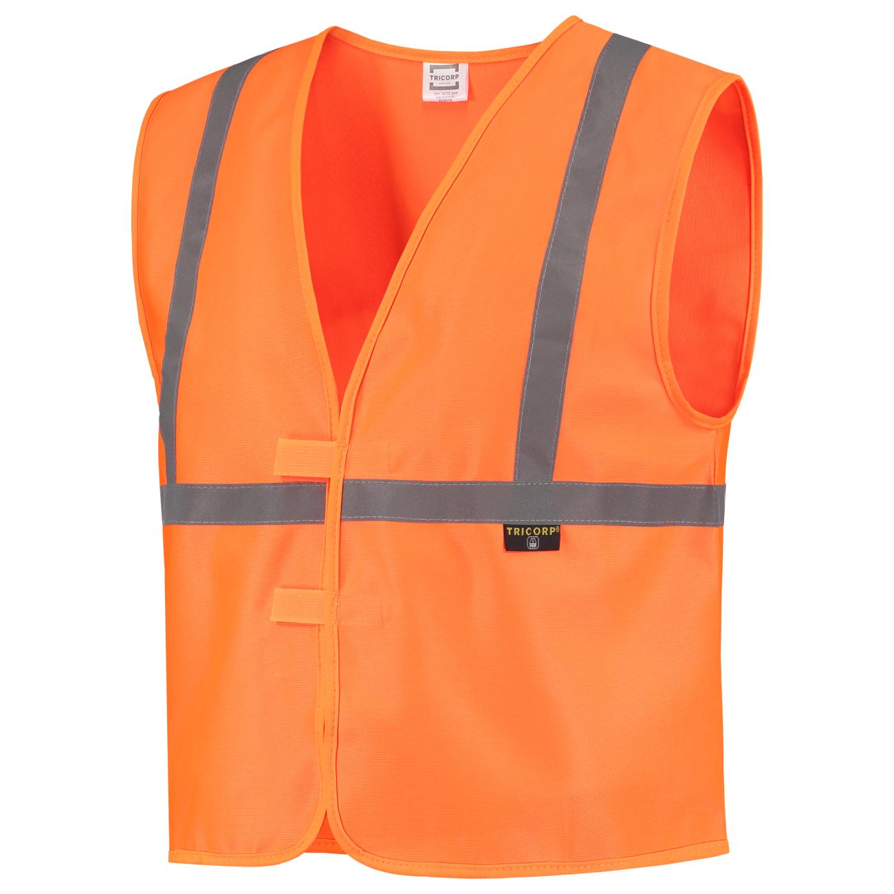 Veiligheidsvest Kids oranje maat 164 - Afbeelding 2