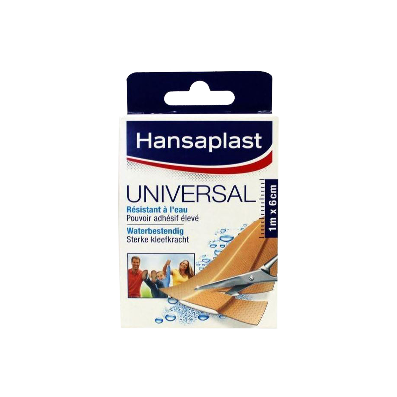 Hansaplast pleister 6 cm x 1 m water resistant