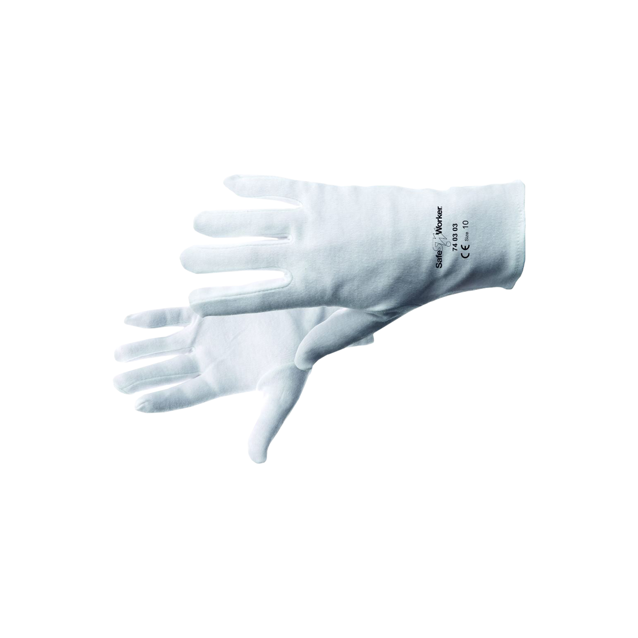 Safe Worker katoenen handschoenen wit maat 12