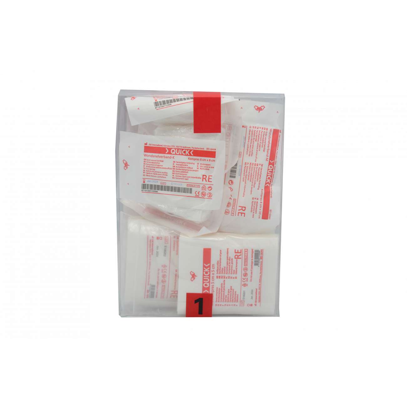 Quick System module B1 rood t.b.v. verbandkoffer KL8222