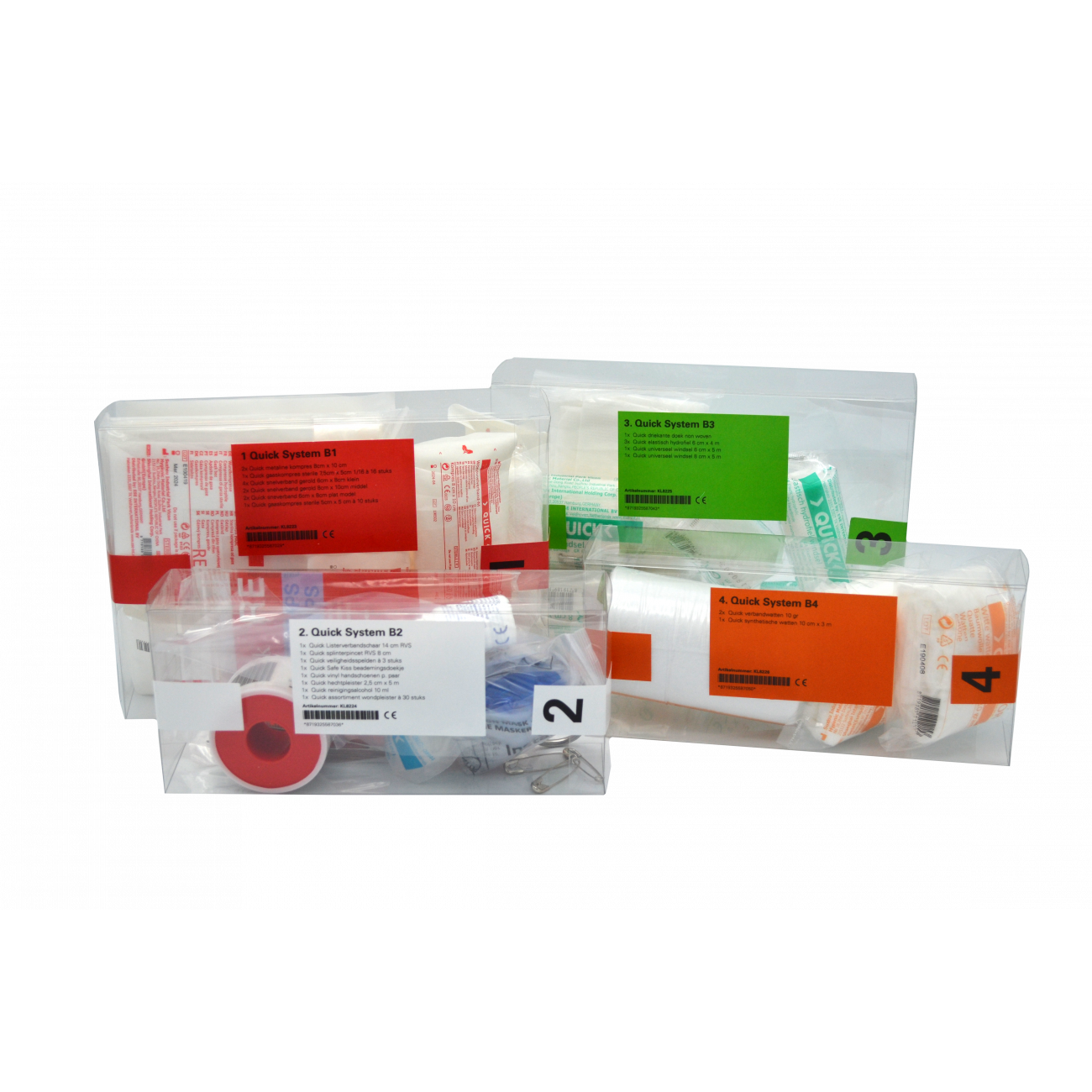 Quick System B navulling (4 modules) inclusief kleurenwijzer