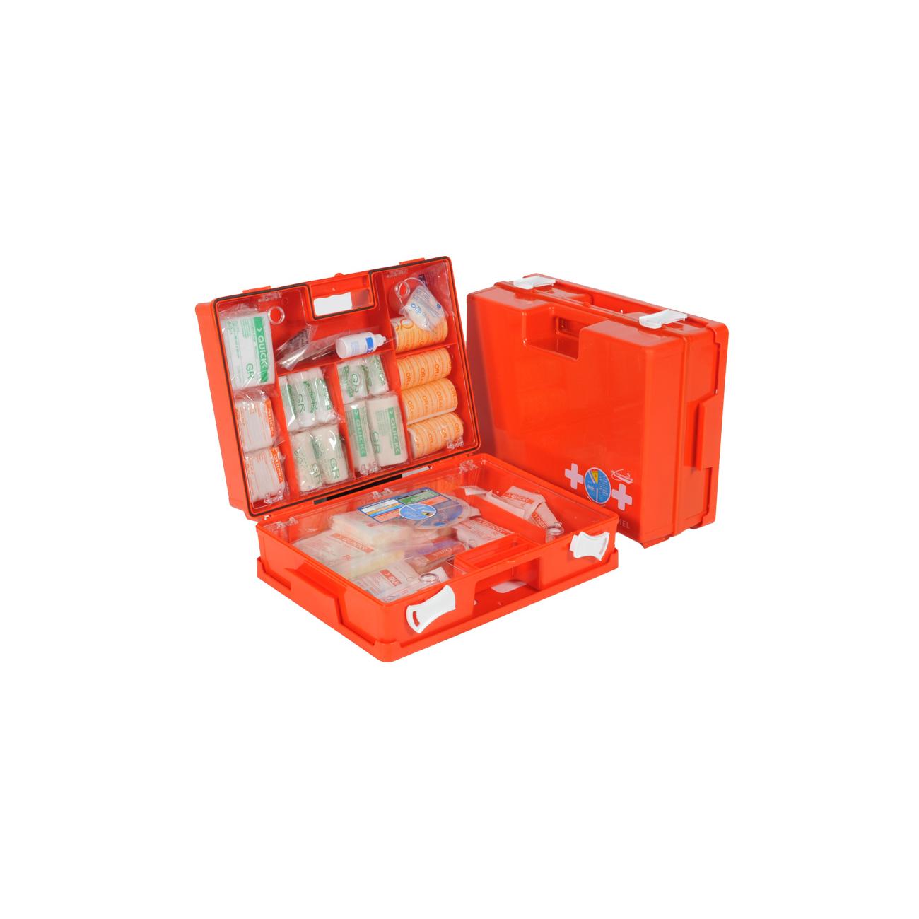 BHV verbandtrommel groot Luxe oranje (incl. kleurenwijzer)