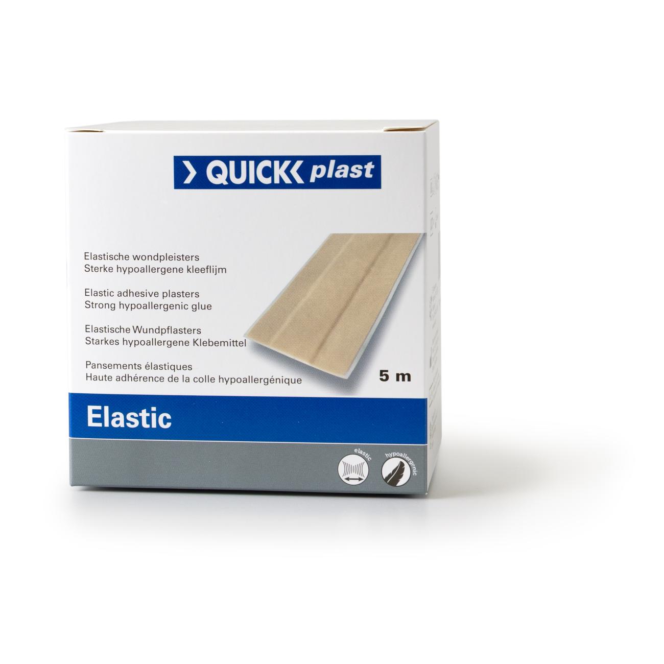 QuickPlast pleister elastisch 6 cm x 5 m - Afbeelding 2