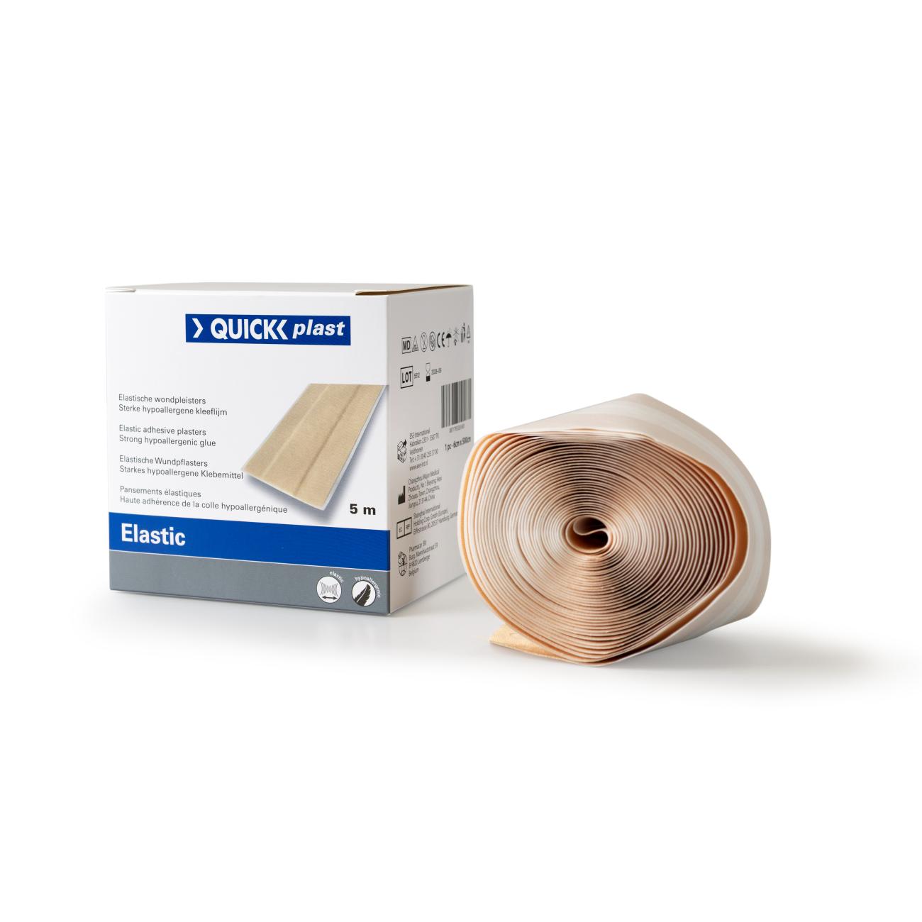 QuickPlast pleister elastisch 6 cm x 5 m - Afbeelding 3