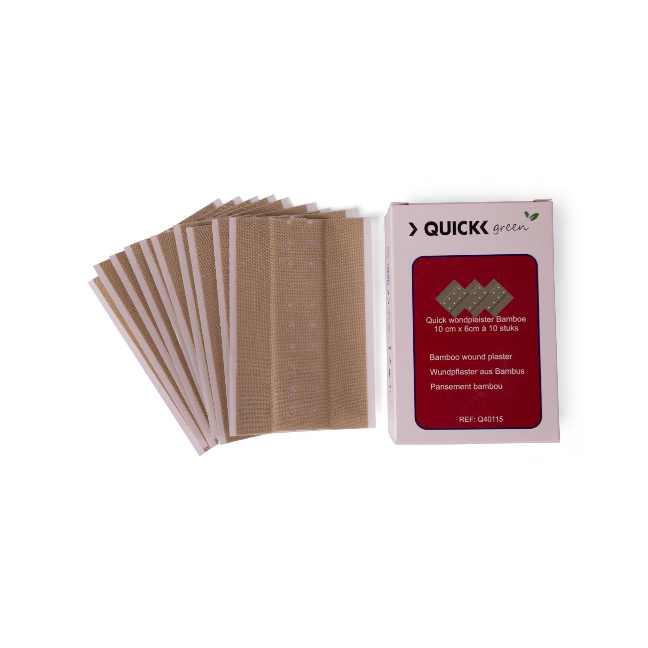 Quick Green Bamboo wondpleisters 10 cm x 6 cm (10 stuks) - Afbeelding 2