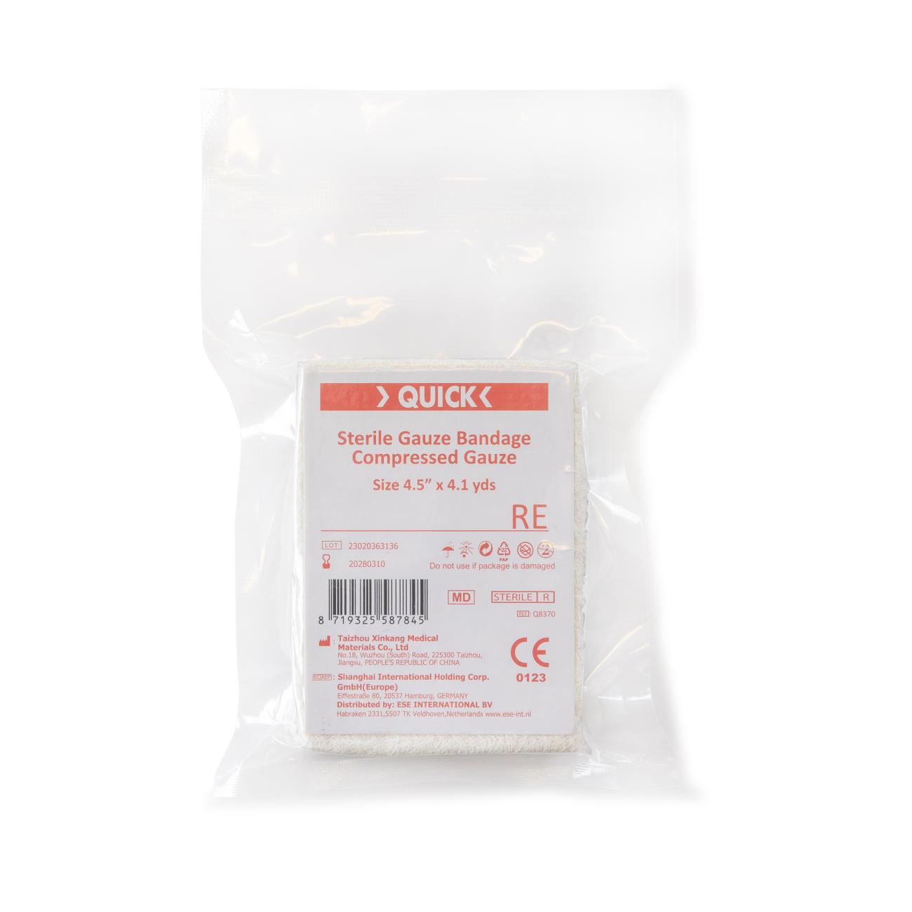Quick compressed gauze CE