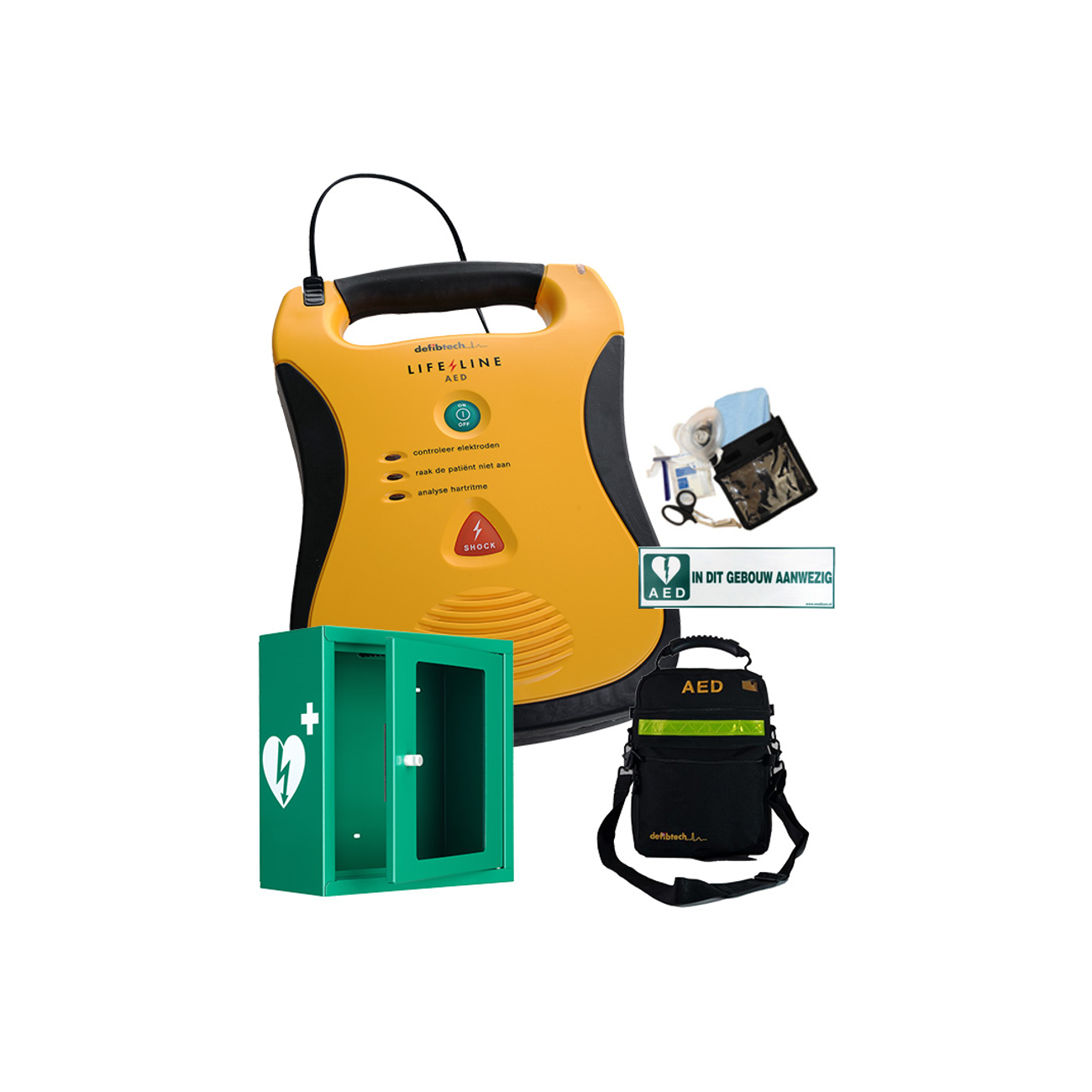 Defibtech Lifeline pakket C semi-automaat AED