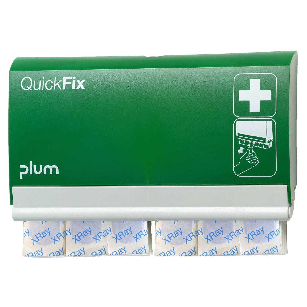 Plum QuickFix X-Ray detect. pleisters dispenser (gevuld)