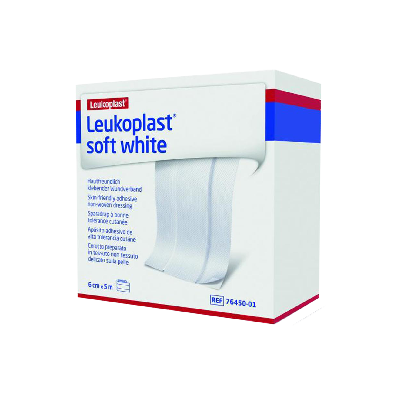 Leukoplast soft white 6 cm x 5 m.