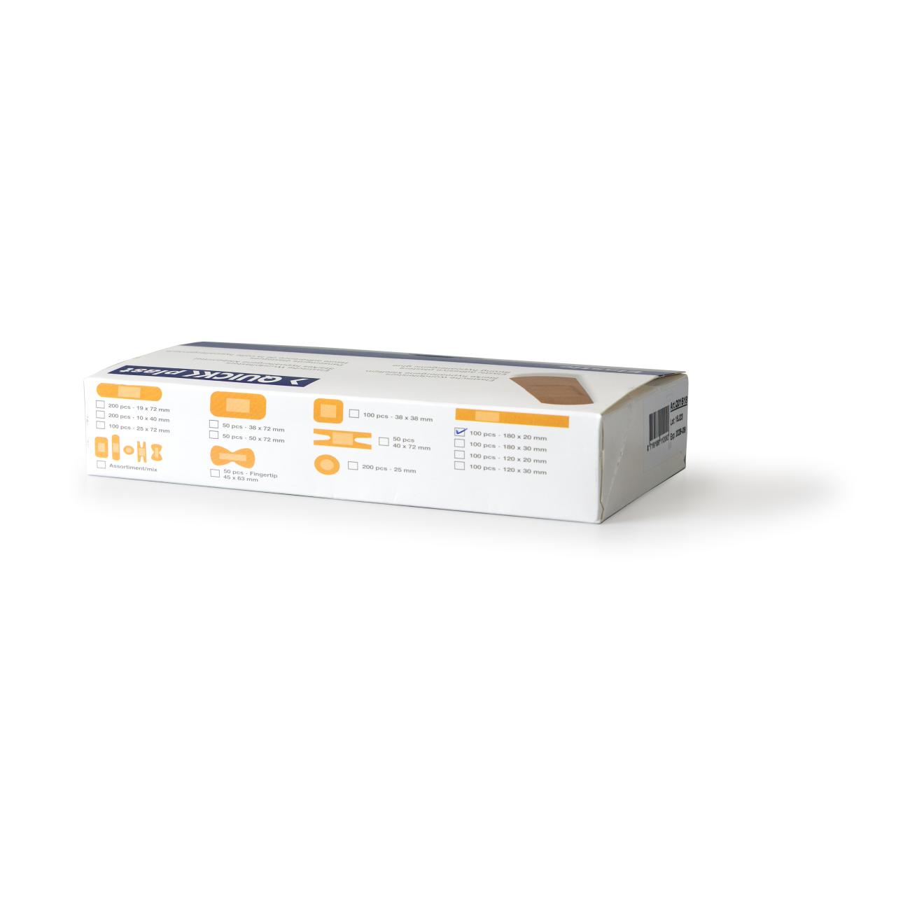 QuickPlast elastische vingerpleisters 18 x 2 cm (100 stuks) - Afbeelding 3